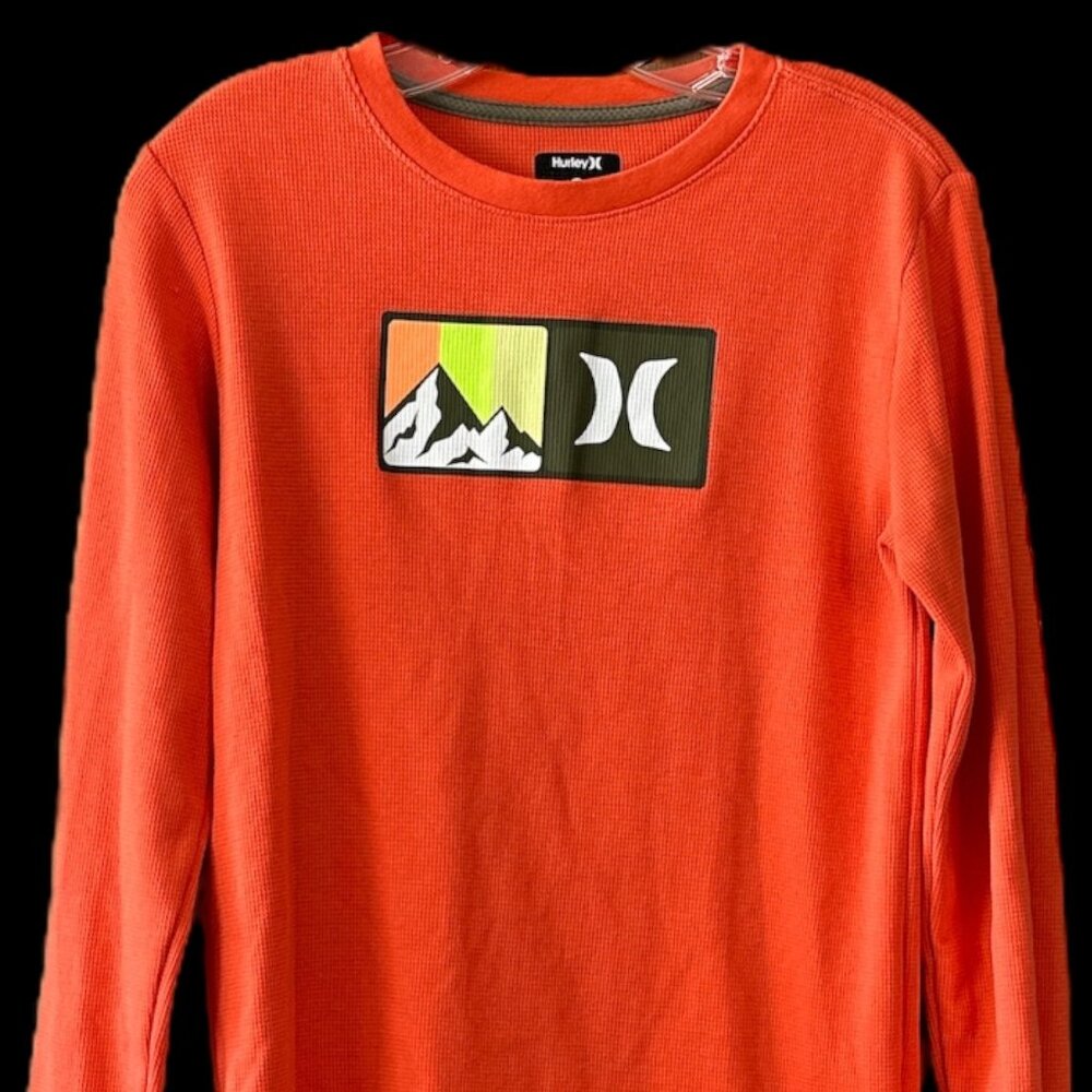 Hurley Boys Long sleeve thermal shirt Size XL 18-20  orange
